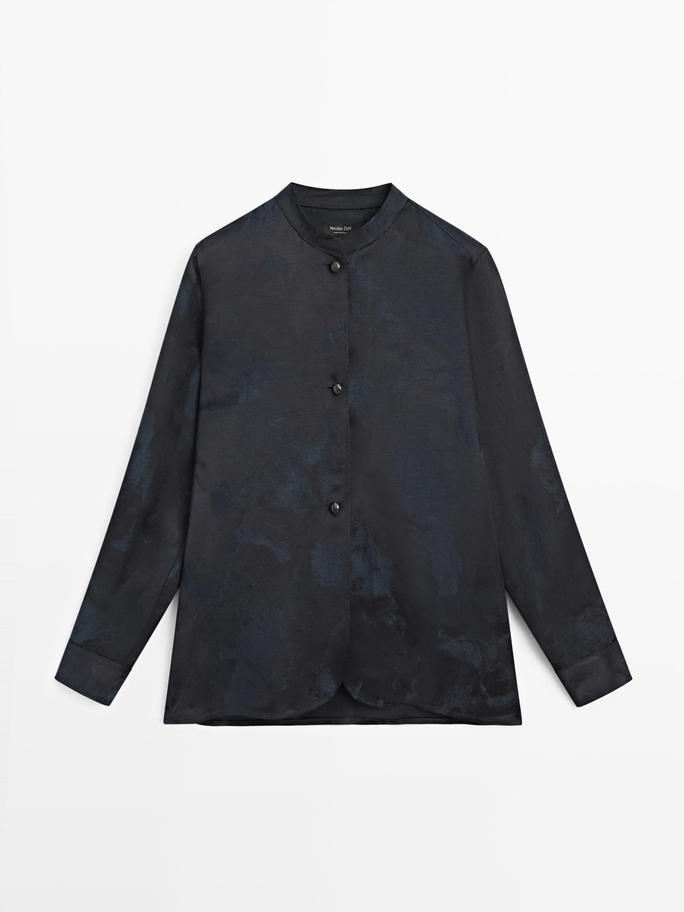 Flowing jacquard shirt